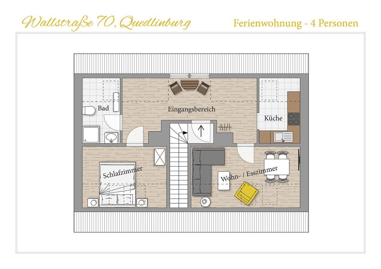 Ferienwohnung Quedlinburg Harz Bagian luar foto